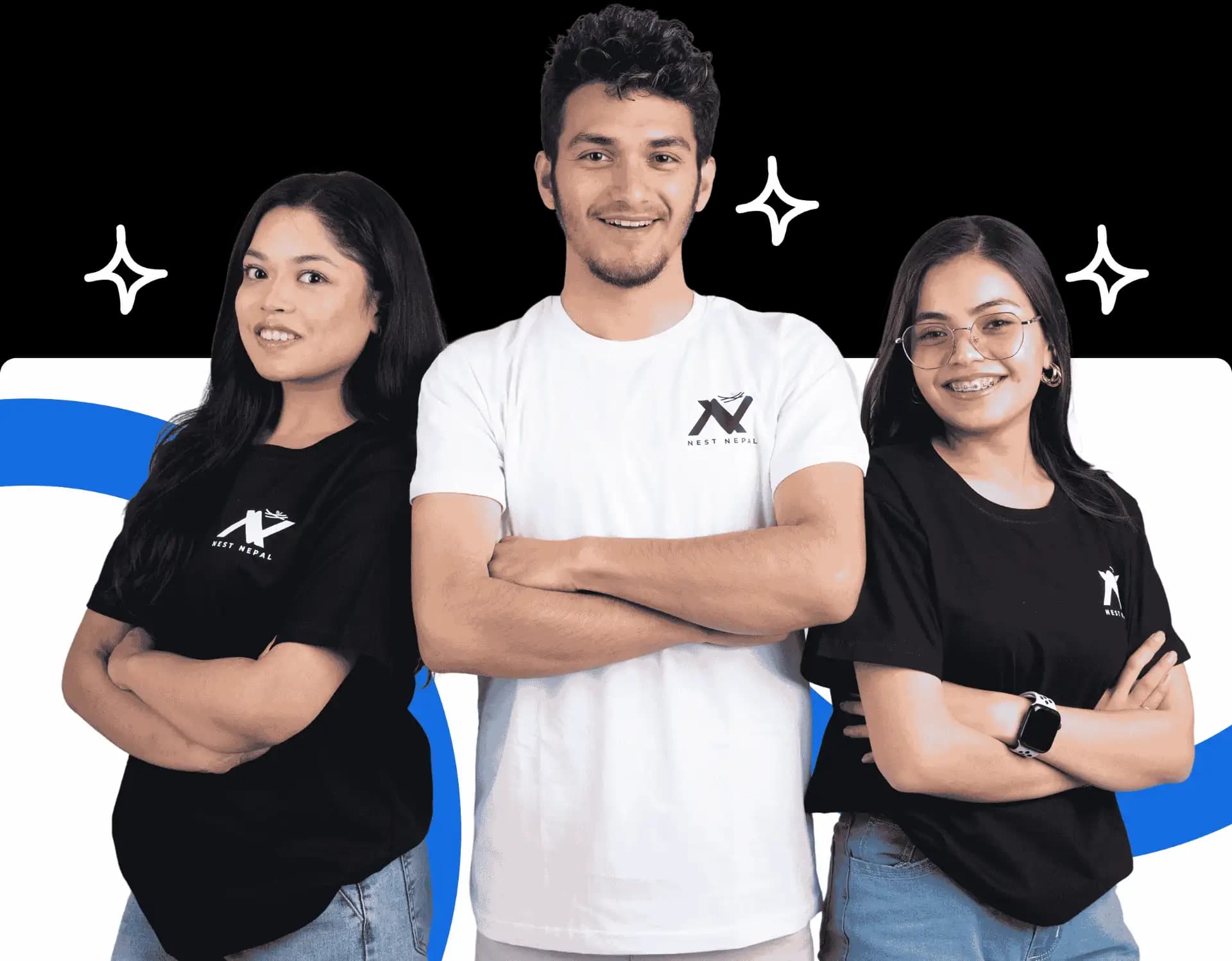 Nest SMS call-to-action section preview for bulk SMS in Nepal